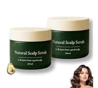 Scrub naturale per il cuoio capelluto, scrub esfoliante per la pulizia profonda del cuoio capelluto, esfoliante delicato alle erbe, allevia prurito e forfora, per tutti i tipi di capelli