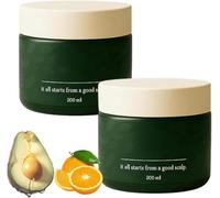 Scrub naturale per il cuoio capelluto, scrub idratante e detergente profondo, nutre cuoio capelluto e capelli, formula botanica delicata, allevia la secchezza per tutti i tipi di capelli