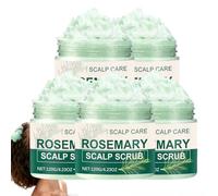 Scrub per cuoio capelluto con rosmarino, pulizia profonda e nutrizione per la rimozione delicata della forfora e dell'accumulo, cura del cuoio capelluto con equilibrio grasso (5PCS)
