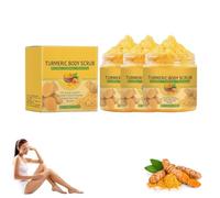 Scrub per il corpo della curcuma, 2025 Aggiornamento del dolce scrub esfoliante idratante, facile pulizia profonda, scrub esfoliante senza irritazione, aiuta a ridurre le macchie scure (3pcs)