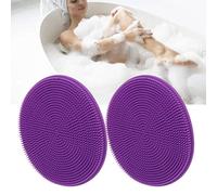 Scrub per il Corpo in Silicone, 2 Cuscinetti per Massaggio Alla Schiena in Silicone Morbido con Foro per Appendere Scrubber Posteriore a Parete per Doccia Spazzola