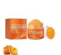 Scrub per il cuoio capelluto - Esfoliante per il cuoio capelluto all'olio di semi di zucca con massaggiatore, pulizia profonda e nutriente, rimuove efficacemente le forfora, senza solfati (1PC)