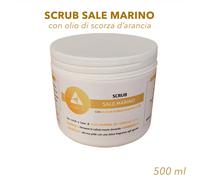SCRUB SALE MARINO CON OLIO DI SCORZA D'ARANCIA 500 ML KEOPALIA MADE IN ITALY