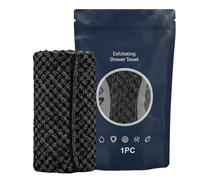 Scrub Shower Towel - Deep Cleaning Quick Drying Back Scrubber | 22x100cm Bath Cloth for Men Women Travel Adults Lovers Family Friends Mom Wife