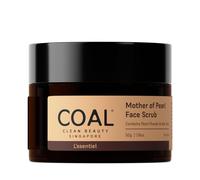 Scrub viso COAL Clean Beauty in madreperla con polvere di perle e aloe vera