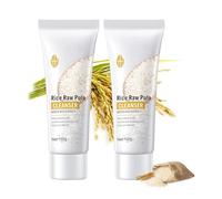 Scrub Viso Di Pulizia Del Riso,Detergente Di Riso Per Rimuovere La Polvere, Gel Scrub Di Pulizia Del Riso,Cura Professionale Esfoliante, Lavaggio Detergente Al Protoplasma Del Riso (2PCS)