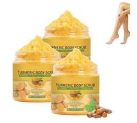 Scrub viso esfoliante alla curcuma, uno scrub idratante naturale, attenua macchie scure e cicatrici da acne, rimuove i punti neri, lascia la pelle liscia e luminosa e illumina l'incarnato.