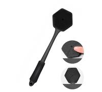 Scrubber corpo in silicone per doccia con manico lungo - Spazzola esfoliante e massaggiante su entrambi i lati - Scrubber per la schiena ricca di schiuma per uomini e donne - Spazzola da bagno per
