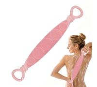 Scrubber da Bagno in Silicone Lunga 69,85 cm a Doppio Lato per la Pulizia | con Maniglie, Scrubber Corpo da Doccia per donna uomo massaggio su braccia e gambe, a casa e in viaggio