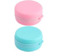 Scrubber di corpo in silicone, 2pcs a doppia funzione Porta di sapone per il corpo in silicone morbido con setole delicate e cordino per doccia e strofinaio