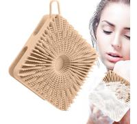Scrubber di corpo in silicone, massaggiatore del cuoio capelluto - Scrubber di lavaggio a testa in silicone a doppia faccia | Pespa da shampoo da massager da 2 in 1, loofah esfoliante, setole morbide