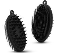 SCRUBBER DOCHER EXFOLIATTO COMPRO SCRUBBER SILICO PROGETTO DEL CORPO SPAZZO MORSO LOOFAH 2 IN 1 BRUSH PER GIÙ UOMINI UOMINI SUGGERIMENTI FACILE DA PICOLA DI PIÙ ESIGLIE ASSEGGIO ASCIFICABILE 1 PC NER
