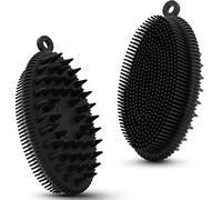 SCRUBBER DOCHER EXFOLIATTO COMPRO SCRUBBER SILICO SPRAFA CORPO SPOLE SOFEH 2 in 1 pennello per donne uomini che fanno la doccia facili da pulire facilmente a secco a secco da 1 pc blackscrubber