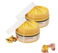 Scrubber esfoliante viso per esfoliare viso e corpo, crema esfoliante alla curcuma, riduce l'opacità della pelle e rimuove i punti neri per tutti i tipi di pelle