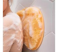Scrubber For La Schiena For Doccia, Schiuma For Il Bagno Esfoliante For La Schiena Scrubber For La Schiena Del Bagno Ventosa Fissata Al Muro Scrubber For La Schiena In Silicone Spazzola ( Color : Oran