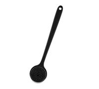 Scrubber for la schiena in silicone da 2 pezzi, scrubber for il corpo con manico lungo, spazzola for bagno leggera e facile tenere for pulizia della pelle per Donna Uomo(Black)