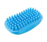 Scrubber per cani per bagno con setole in al curry pettine | Spazzola per la pulizia del cane, shampoo per animali domestici, districante, spargimento, toelettatura