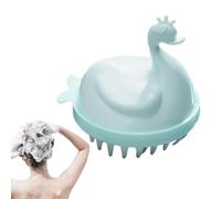 Scrubber per cuoio capelluto, carino scrub per capelli con setole in silicone per cuoio capelluto, scrub con testina rimovibile per esfoliazione del cuoio capelluto e cura d