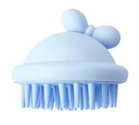 Scrubber per cuoio capelluto in silicone | Massaggiatore per cuoio capelluto | Adorabile scrubber per cuoio capelluto con nodo a fiocco e morbido silicone | Morbido scrubber per cuoio capelluto in sil