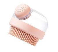 Scrubber per cuoio capelluto, spazzola da bagno per cani,Spazzola per shampoo per il lavaggio del cane - Spazzola da bagno per animali domestici con dispenser per shampoo, pettine per gatti a corto, s