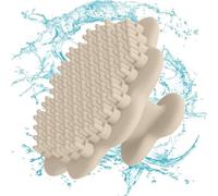 Scrubber per cuoio capelluto, spazzola ergonomica in silicone, spazzola per massaggio facciale per la pulizia dei pori, morbida e profonda pulizia del viso, spazzola massaggiante per barba e cuoio
