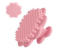 Scrubber per cuoio capelluto, spazzola ergonomica in silicone, spazzola per massaggio facciale per la pulizia dei pori, morbida e profonda pulizia del viso, spazzola massaggiante per barba e cuoio