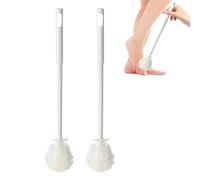 Scrubber Per Dita Dei Piedi - Spazzola Per La Pulizia Dei Piedi Con Manico Lungo 32 Cm | Scrubber Per Piedi In Silicone Da 2 Pezzi | Spazzola Per I Piedi Da Bagno | Spazzola Per Piedi Con Setole Morbi
