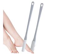 Scrubber per dita, spazzola tra le dita,Set di spazzole per la pulizia delle dita in gomma da 2 pezzi | Spazzola per piedi doccia con manico lungo, applicatore per lozione per piedi per persone
