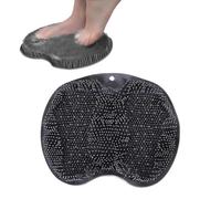 Scrubber Per Il Corpo Da Uomo - Tappetino Per Massaggio Doccia, Morbido Tappetino In Silicone Di Dimensioni Più Grandi, Spazzola Esfoliante Per La Pulizia Dei Piedi Con Ventose Antiscivolo Per Pulisce