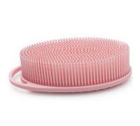 Scrubber per il corpo in silicone 2 pezzi, scrubber per il lavaggio del corpo a doppio lato 2 in 1, spazzola per doccia morbida antiscivolo, luffa silicone appesa, spazzola esfoliante stile 3