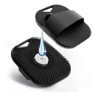 Scrubber per il corpo in silicone per uomini e donne con setole facilmente schiumose, scrub da bagno in luffa in silicone per una pulizia profonda, spazzola per doccia con manico antiscivolo per tutti