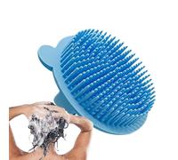 Scrubber per il corpo in silicone, spazzola per la pulizia della schiena, setole morbide per uso bagnato e asciutto, doccia luffa per uso quotidiano in bagno