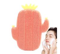 Scrubber per il viso in silicone, scrubber manuale in silicone, a forma di cactus, morbida spazzola per il viso per viaggi, viaggi d'affari, uso quotidiano, casa