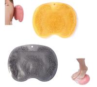 Scrubber per la schiena, il piede della doccia e la schiena con ventose, per doccia e schiena, da montare a parete, per massaggio alla schiena, scrubber per piedi nella doccia, per parete della doccia