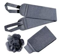 Scrubber per lavatrice corpo, Scrubber per doccia corpo,Set di 3 scrubber per la schiena e la doccia da bagno | Guanti da bagno esfolianti, per doccia con fiori da bagno bifacciali per corpo