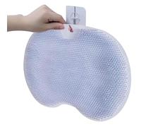 Scrubber per piedi da doccia, tappetino scrubber per la schiena, montaggio a parete, antiscivolo, con ventosa per l'uso sotto la doccia, massaggio detergente per piedi per rimuovere la pelle morta
