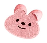 Scrubber per piedi e schiena da doccia - Tappetino esfoliante in silicone | Spazzola per massaggio da bagno antiscivolo in silicone a forma di coniglio | Tappetino per massaggio ai piedi antiscivolo p