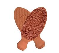 Scrubber per piedi fatto a mano per tacchi screpolati duri morti - 3 in 1 - Scrubber per piedi naturali multifunzione - Pietra pomice per esfoliazione della pelle