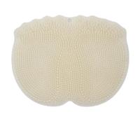 Scrubber per piedi in silicone per doccia, Tappetino massaggiante e scrub for piedi in silicone con ventose for doccia e vasca multicolore(Beige)
