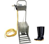 Scrubber per stivali con pistole a spruzzo d'acqua, pulitore per scarpe in | Scrubber per fango con spray d'acqua per una pulizia efficiente delle calzature in fattorie, rancioni e cantieri