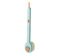 Scrubber posteriore a 360° con manico lungo, dispenser di liquido facile da spingere per una pulizia profonda e un'esperienza di bagno senza dolore (blu)