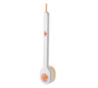 Scrubber posteriore a 360° con manico lungo, dispenser di liquido facile da spingere per una pulizia profonda e un'esperienza di bagno senza dolore (bianco)
