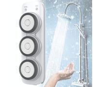 Scrubber posteriore automatico per doccia con rotazione a 360 gradi - Scrubber elettrico da parete con regolazione a 3 velocità per una pulizia profonda e un relax