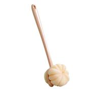 Scrubber posteriore per doccia, spazzola doccia per pelle e scrub morbido, testa Brussh corpo a doppia faccia per spazzolatura bagnata o asciutta, manico lungo in legno pulisce 15,88,9 x 9,5 cm