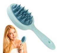 Scrubber testa per lavare i capelli,Massaggiatore soffione doccia - Pettine massaggiatore multiuso a manico lungo | Pettine massaggiatore per cuoio capelluto, spazzola per shampoo portatile per