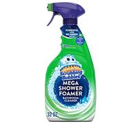 Scrubbing Bubbles Mega spray detergente per bagno e doccia, azione schiumogena rimuove calcare e schiuma di sapone, profumo Rainshower, 907,2 g