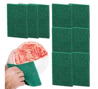 Scrubbing Sponge, Heavy Duty Pads, Reusable Dish Scrubbers, Advanced Fiber Texture Mesh, High Performance Wash Tool, Grill and BBQ Grate Cleaner, Assorted Colors For Color Coded Tasks