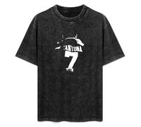 ScrubKangaroo Eric Cantona Mens Black T-Shirt Top Unisex Tee S