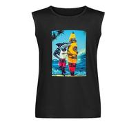 ScrubKangaroo Maui And Sons Shark Mens Black Sleeveless T-Shirt Vests Top Unisex Tank Tee S