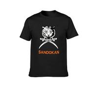 ScrubKangaroo Sandokan Retro TV Film Italienisch Europa TV Mens Black T-Shirt Top Unisex Tee S